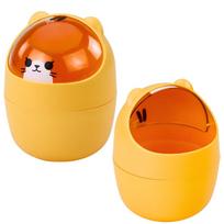 Produktai namams ir sodui // Įvairūs namų ir buities priedai // Mini Kosz Miś Na Biurko Stolik Pomarańczowy 1L 16cm
