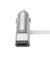 Automobiliniai įkrovikliai Hoco Universal UCL01 Multifunction apple+micro usb Silver