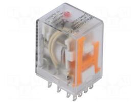 Relay: electromagnetic | 4PDT | Ucoil: 24VAC | Icontacts max: 5A | DRM
