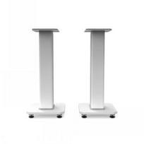 KANTO AUDIO 22" TALL FILLABLE SPEAKER STANDS WITH ISOLATION FEET - WHITE (PAIR)