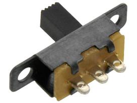 Elektros prekės // Jungikliai elektronikai // 6505# Przełącznik hebelkowy-suwak do lutowania 0,5a 50v dc