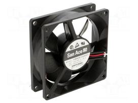 Fan: DC | axial | 12VDC | 80x80x25mm | 90m3/h | 40dBA | ball | 4500rpm