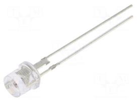 LED | amber | 5mm | 5800÷7000mcd | 140° | Front: flat | 2.3÷2.8VDC | round