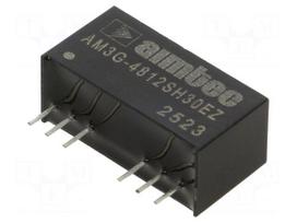 Converter: DC/DC | 3W | Uin: 36÷72VDC | Uout: 12VDC | Iout: 250mA | SIP8