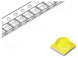 Power LED | Case (mm): 3535 | white | 125° | convex | batwing | 4W | Phenix