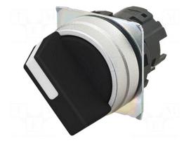 Switch: rotary | 22mm | Stabl.pos: 2 | black | none | prominent | A22NZ