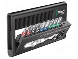 Tools set: screwdriver bits | plastic box | 1/4" | 10pcs.