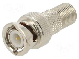 Adapter | socket | BNC plug,F socket | straight | PP