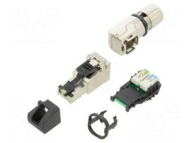 Connector: RJ45 | plug | PIN: 8 | Cat 6a | shielded | gold-plated | IP20
