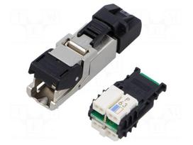 Connector: RJ45 | plug | PIN: 8 | Cat 6a | unshielded | gold-plated | 8p8c
