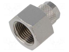 Screw-on fitting | threaded | max.15bar | nickel plated brass | 6mm