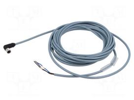 Cable: for sensors/automation | PIN: 3 | M8 female | angled | 5m | plug