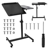 Maclean mobile desk/laptop stand, black, height adjustment 59-89cm, max. 30kg , MC-121 B