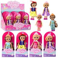 Žaidimų zona | PC | Konsolės | Priedai // Žaislai ir žaidimai vaikams // Mini Laleczka Księżniczka Korona Zdobiona Sukienka 17cm Mix