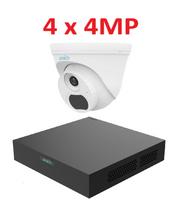 Uniarch 4MP IP videonovērošanas komplekts ar PoE (NVR + 4 kupola kameras) / IR LED