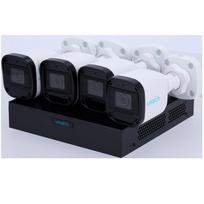 Uniarch 2MP IP videonovērošanas komplekts ar PoE (NVR + 4 bullet kameras) / IR LED