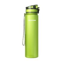 Water filter bottle Aquaphor City 1000 ml, lime green, replaceable cartridges 150 l, matt coating, strap and protective cap
