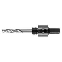 Įrankiai ir matavimo prietaisai // Įrankių, priedų naujienos // Adapter z wiertłem pilotującym do otwornic bi-metalowych 14-30 mm, Hex
