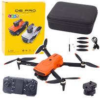 Žaidimų zona | PC | Konsolės | Priedai // Radijo valdomi žaislai ir priedai // Dron D6 PRO Podwójna Kamera HD Światła LED Pomarańczowy