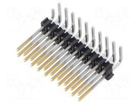 Connector: PCB to PCB | male | PIN: 20 | MTSW | angled | THT | on PCBs