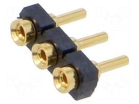 Connector: PCB to PCB | female | PIN: 3 | SL | straight | THT | on PCBs