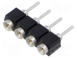 Connector: PCB to PCB | female | PIN: 4 | SS | straight | THT | on PCBs