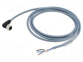 Cable: for sensors/automation | PIN: 4 | M12 female | angled | 2m | plug