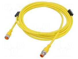 Cable: for sensors/automation | M12 | PIN: 5 | 5m | plug | 60VDC | 50VAC