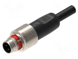 Cable: for sensors/automation | PIN: 4 | M12 male | straight | 3m | plug