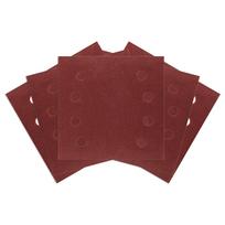 Įrankiai ir matavimo prietaisai // Įrankių, priedų naujienos // Papiery ścierne na rzep, kwadrat 113 x 113 mm, P120, 5 szt., z 8 otworami do 04-623