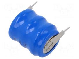 Re-battery: Ni-MH | 3.6V | 80mAh | 2pin | Ø15.5x19.3mm | Temp: -20÷65°C