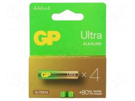 Battery: alkaline | AAA,R3 | 1.5V | non-rechargeable | Ø10.5x44.5mm