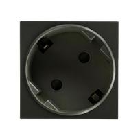 Įrankiai ir matavimo prietaisai // Įrankių, priedų naujienos // NOEN GS, gniazdo modułowe 45x45mm kątowe - 45° 1x2P+Z, typ F Schuko, 16A 250V, czarne