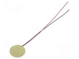 Sound transducer: piezo signaller | cables | 7kHz | Ø: 20mm | H: 0.43mm