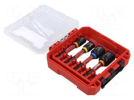 Tools set: screwdriver bits | plastic cassette | impact | magnetic