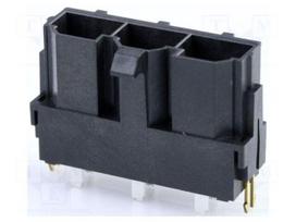 Connector: wire-board | socket | male | PIN: 3 | Mini-Fit Sr | 600V | THT