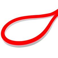LED Neon strip 12V, red, IP67, 5m, 6x12mm, NEON FLEX