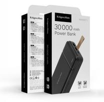 30 000 mAh įkroviklis-baterija | Maitinimo blokas | Greitas įkrovimas | USB-C, 2xUSB-A | QC 3.0 | PD