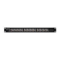 Qoltec 54478 Patch panel RACK | 12 ports | PoE | Black