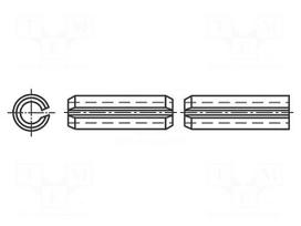 Springy stud | stainless steel | BN 337 | Ø: 3mm | L: 10mm | DIN 1481