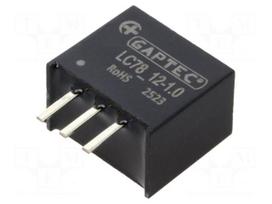 Converter: DC/DC | Uin: 14÷42VDC | Uout: 12VDC | Iout: 1A | SIP3 | THT
