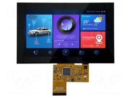 Display: TFT | 7" | 1024x600 | Illumin: LED | 16MBFLASH | RGB | 250cd/m2
