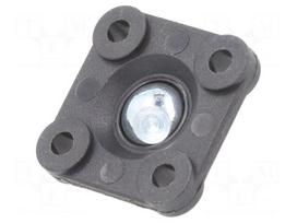 Bearing: flange | with assembly stem | lubricant-free | -30÷80°C