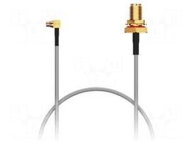 Cable | 0.1m | MMCX male,SMA female | brown | 0÷3GHz | 50Ω | IP68