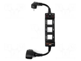 Adapter phase divider | 16A | angle plug EU