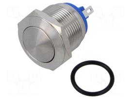 Switch: vandal resistant | Pos: 2 | SPST-NO | 2A/36VDC | IP65 | OFF-(ON)