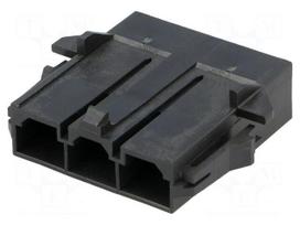 Connector: wire-board | plug | male | PIN: 3 | Mini-Fit Sr | 600V | 10mm