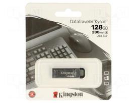Pendrive | USB 3.2 Gen 1 | 128GB | R: 200MB/s | W: 60MB/s | silver | USB A
