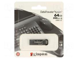 Pendrive | USB 3.2 Gen 1 | 64GB | R: 200MB/s | W: 60MB/s | silver | USB A