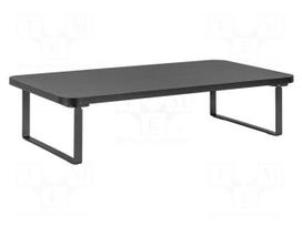 Monitor stand | 20kg | black | plastic,steel | 500x260x122mm